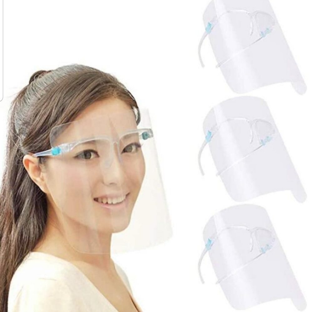 Adult face shield set